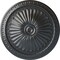 Ekena Millwork Alexa Ceiling Medallion (Fits Canopies up to 3"), Hand-Painted Pewter, 15"OD x 1 3/4"P CM14AXPES - alternate 1